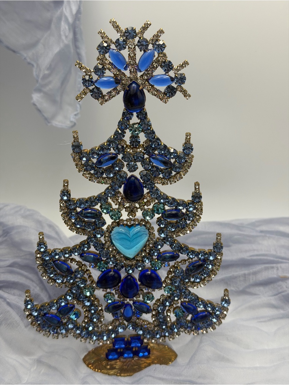 Vintage Czech Glass Tree  Dazzling it Glows